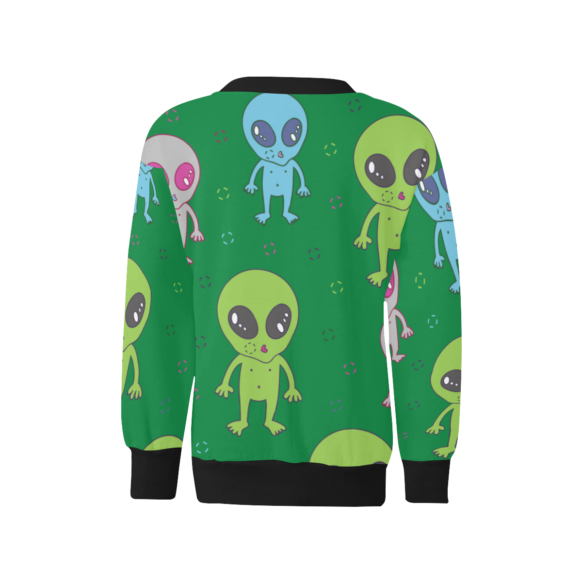 sudadera infantil patron aliens Kids' All Over Print Sweatshirt (Model H37)