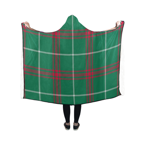 Welsh National Tartan Hooded Blanket 50''x40''