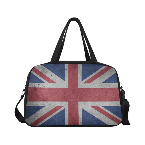 United Kingdom Union Jack Flag - Grunge 1 Fitness Handbag (Model 1671)