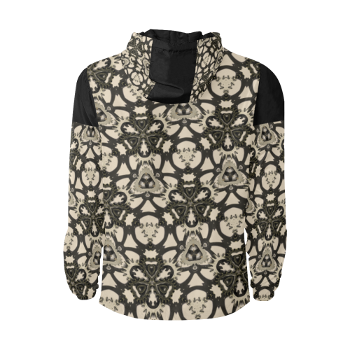 Steampunk Kaleidoscope Quilted Windbreaker for Men All Over Print Quilted Windbreaker for Men (Model H35)