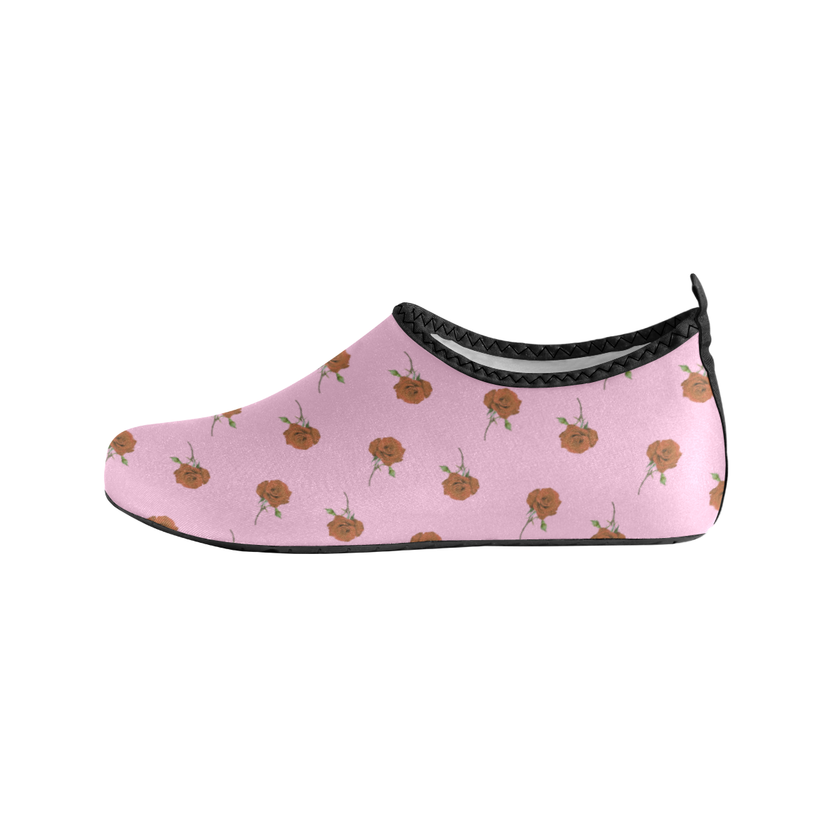 peach rose pink Women's Slip-On Water Shoes (Model 056)
