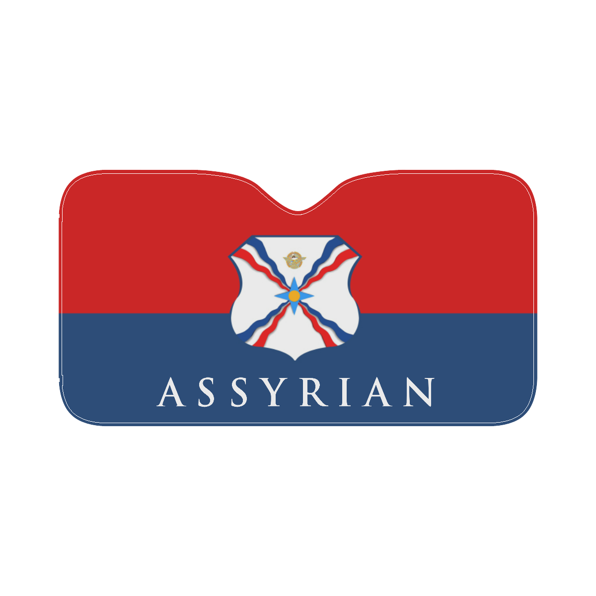ASSYRIAN FLAG Car Sun Shade 55"x30"