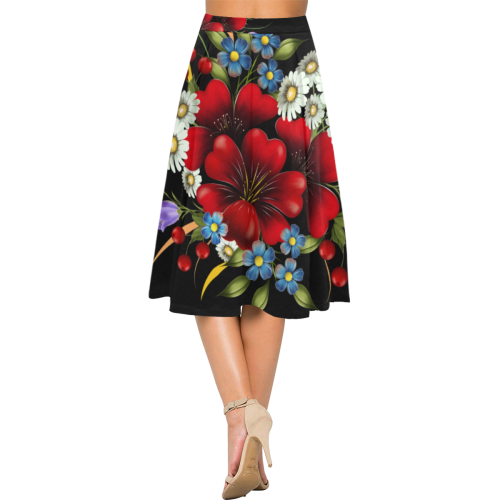 Bouquet Of Flowers Aoede Crepe Skirt (Model D16)