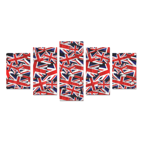 Union Jack British UK Flag Canvas Print Sets D (No Frame)