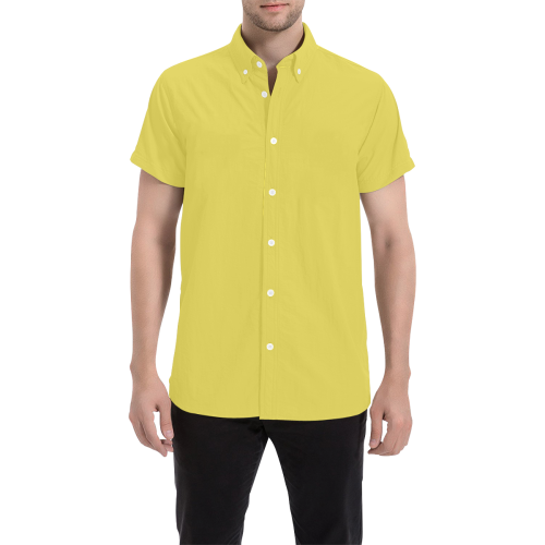 Meadowlark Men's All Over Print Short Sleeve Shirt (Model T53)