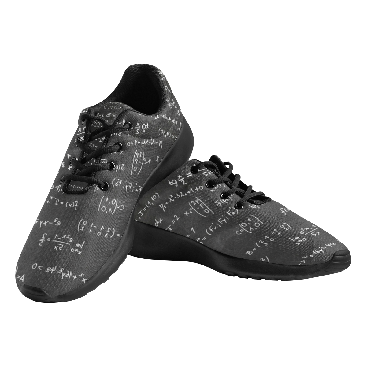 Mathematics Formulas Equations Numbers Women's Athletic Shoes (Model 0200)