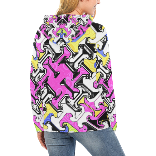 justanotherabstractday All Over Print Hoodie for Women (USA Size) (Model H13)