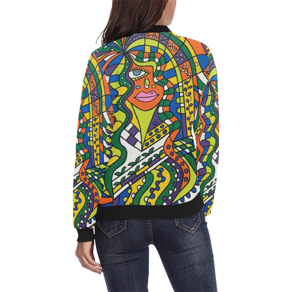 Enchantment All Over Print Bomber Jacket for Women (Model H36)