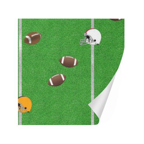 Footballs and Helmets Pattern Gift Wrapping Paper 58"x 23" (3 Rolls)