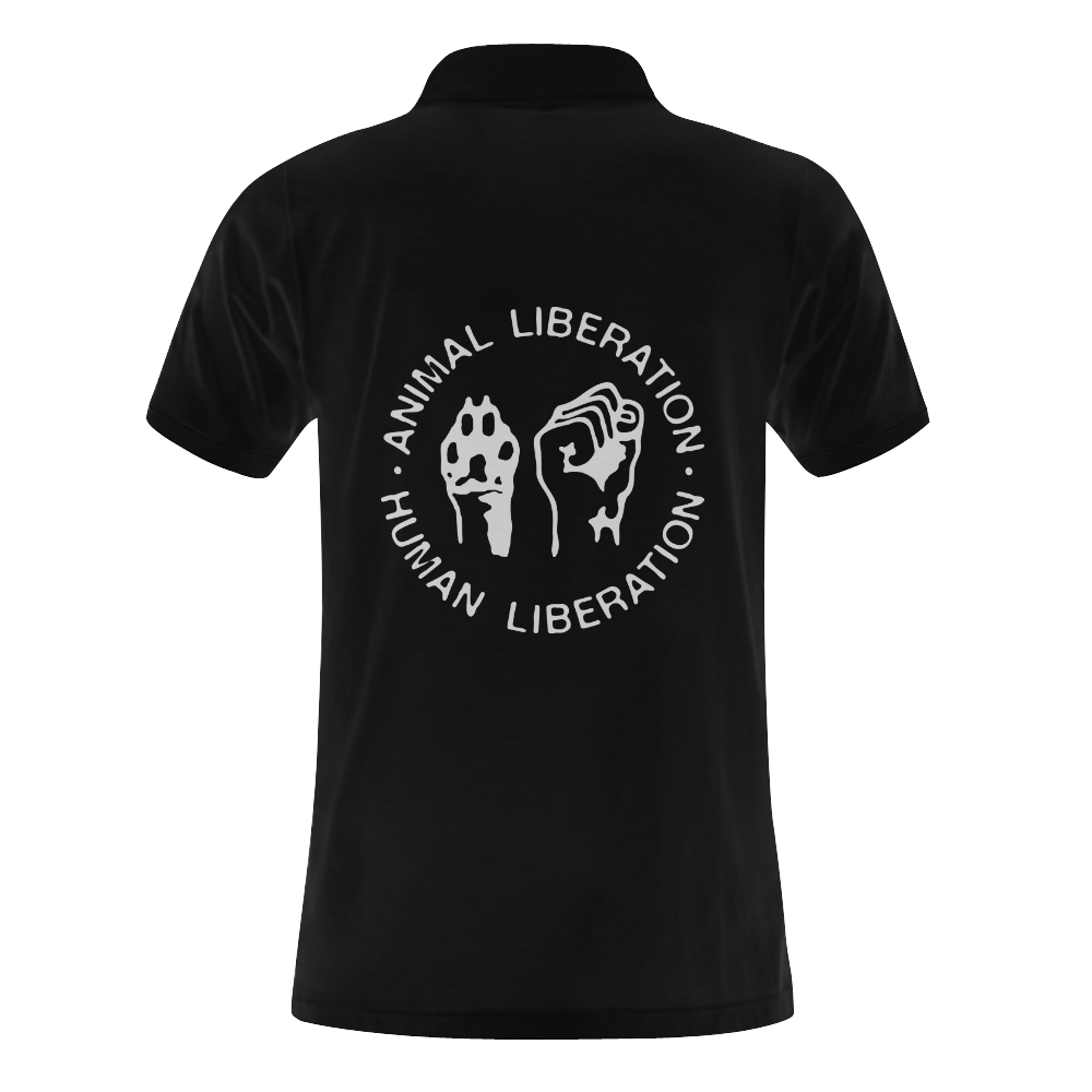 Animal Liberation, Human Liberation Men's Polo Shirt (Model T24)