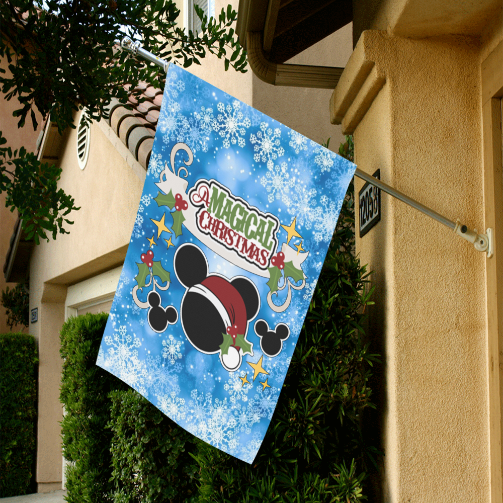 A Magical Christmas Garden Flag 28''x40'' （Without Flagpole）