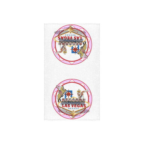 LasVegasIcons Poker Chip - Pink Custom Towel 16"x28"