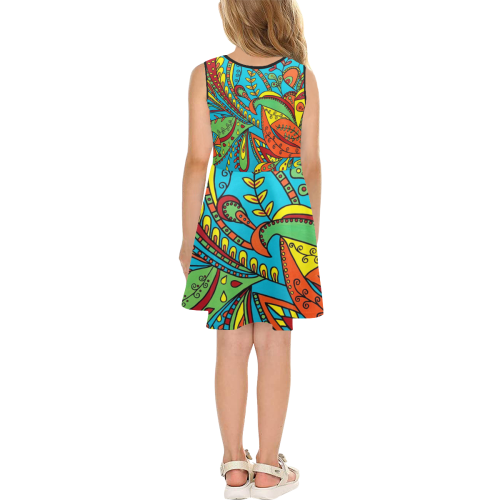 Euphoric Girls' Sleeveless Sundress (Model D56)