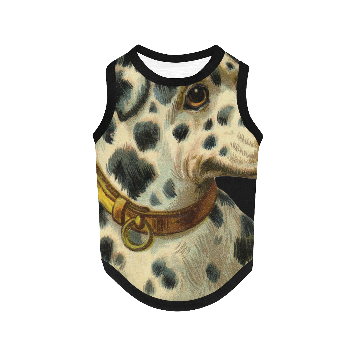 Vitange Dalmatian Tshirt All Over Print Pet Tank Top
