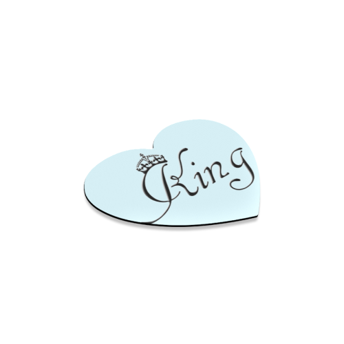 For the King / Blue Heart Coaster