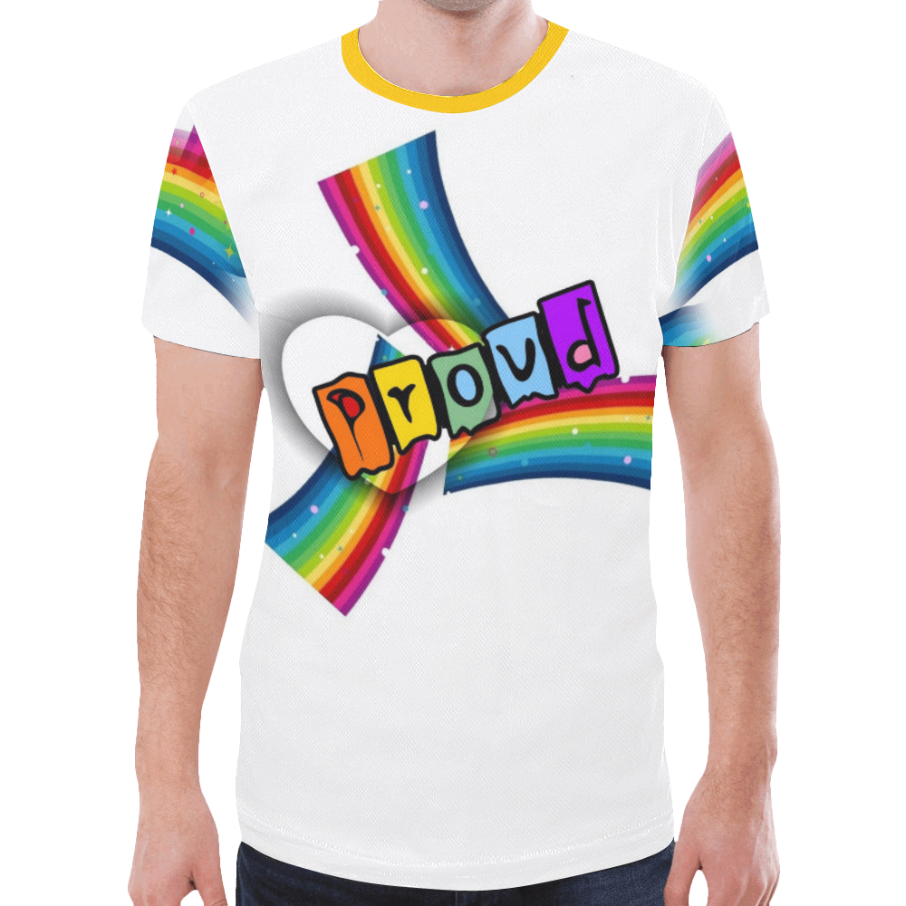 Proud Pride by Popartlover New All Over Print T-shirt for Men (Model T45)