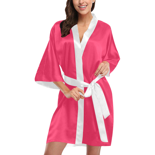 neon pink  by annabellerockz Kimono Robe