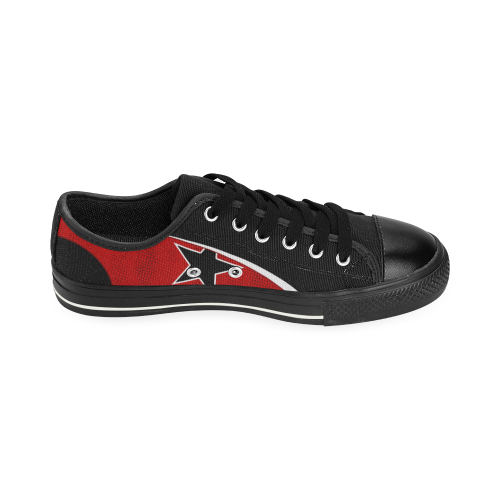 STAR_RED M Men's Classic Canvas Shoes (Model 018)