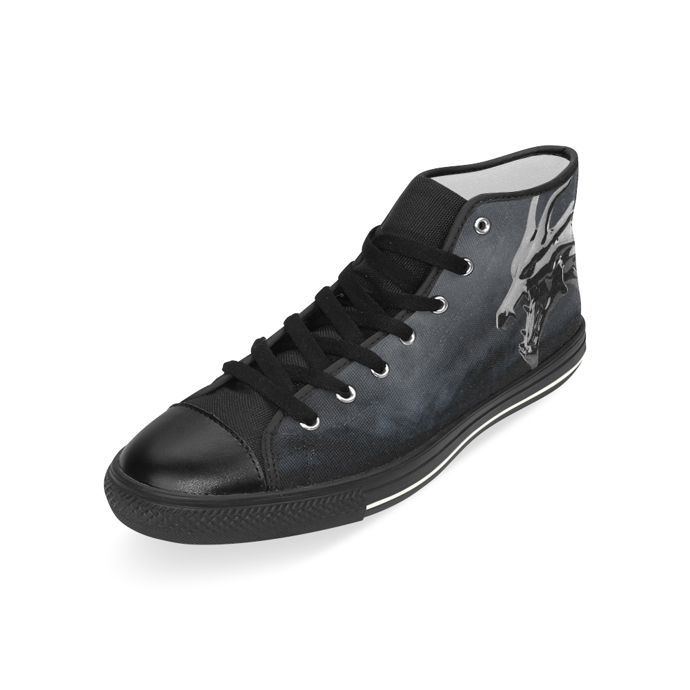 Steel Dragons V1.0 Men’s Classic High Top Canvas Shoes (Model 017)