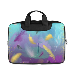 Dancing Feathers - Turquoise and Purple Macbook Air 13"（Twin sides)