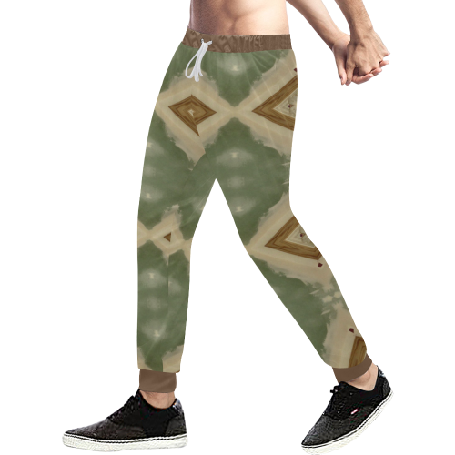 Geometric Camo Men's All Over Print Sweatpants (Model L11)