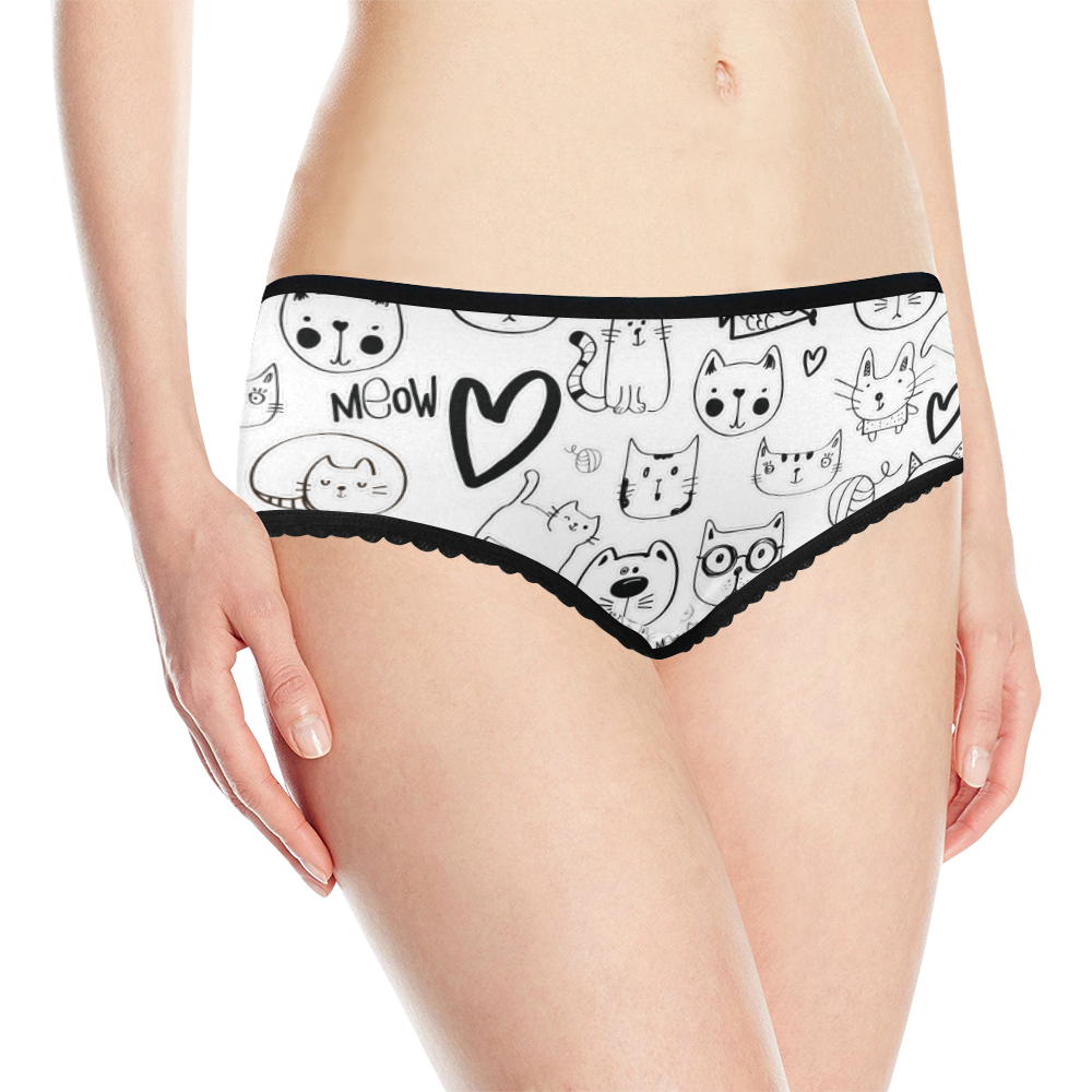 Meow Cats Women's All Over Print Classic Briefs (Model L13)