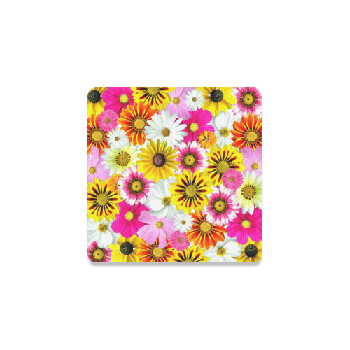 Spring Time Flowers 1 Square Coaster
