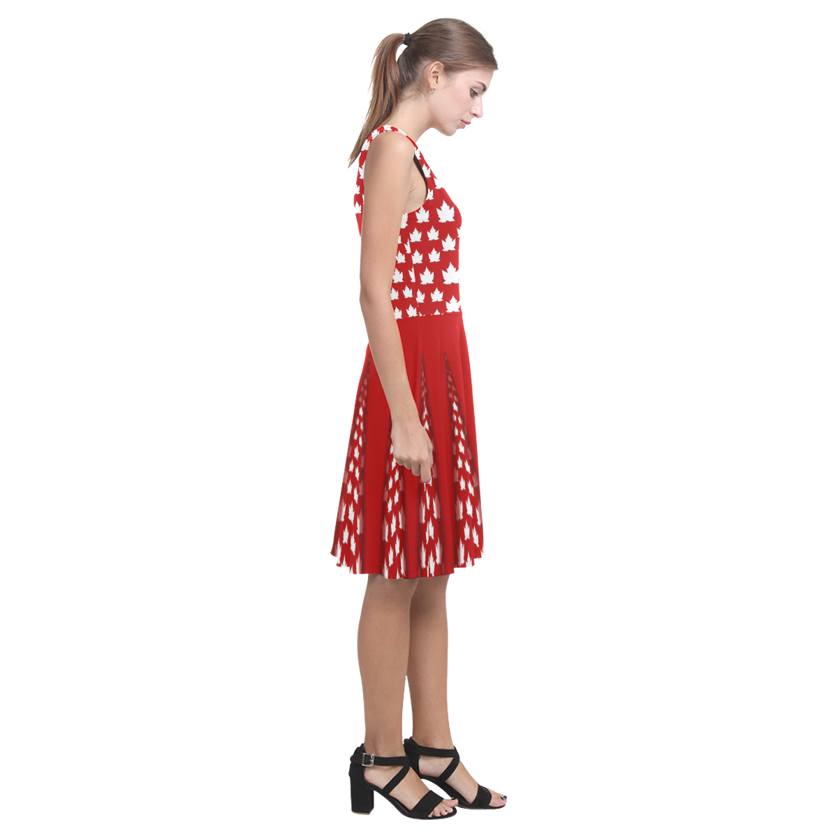 Cute Canada Sleevelss Dresses Atalanta Casual Sundress(Model D04)