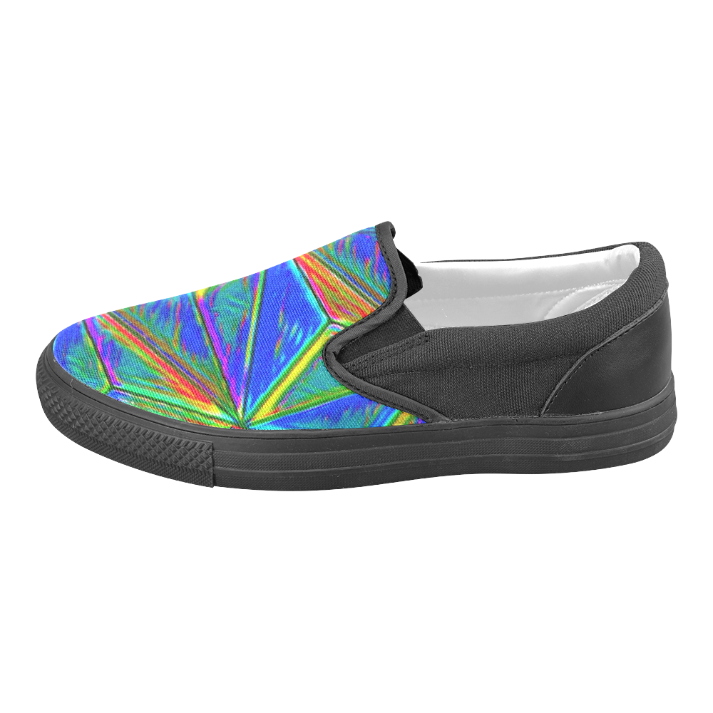 Vivid Life 1E  by JamColors Women's Unusual Slip-on Canvas Shoes (Model 019)
