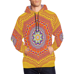 Face to Face All Over Print Hoodie for Men/Large Size (USA Size) (Model H13)