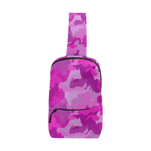 camouflage hot pink Chest Bag (Model 1678)