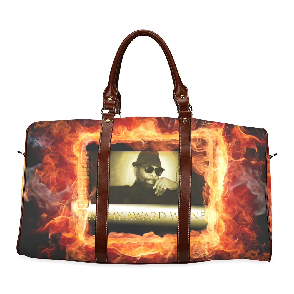 Grammy Winner William Bell On Fire Waterproof Travel Bag/Large (Model 1639)