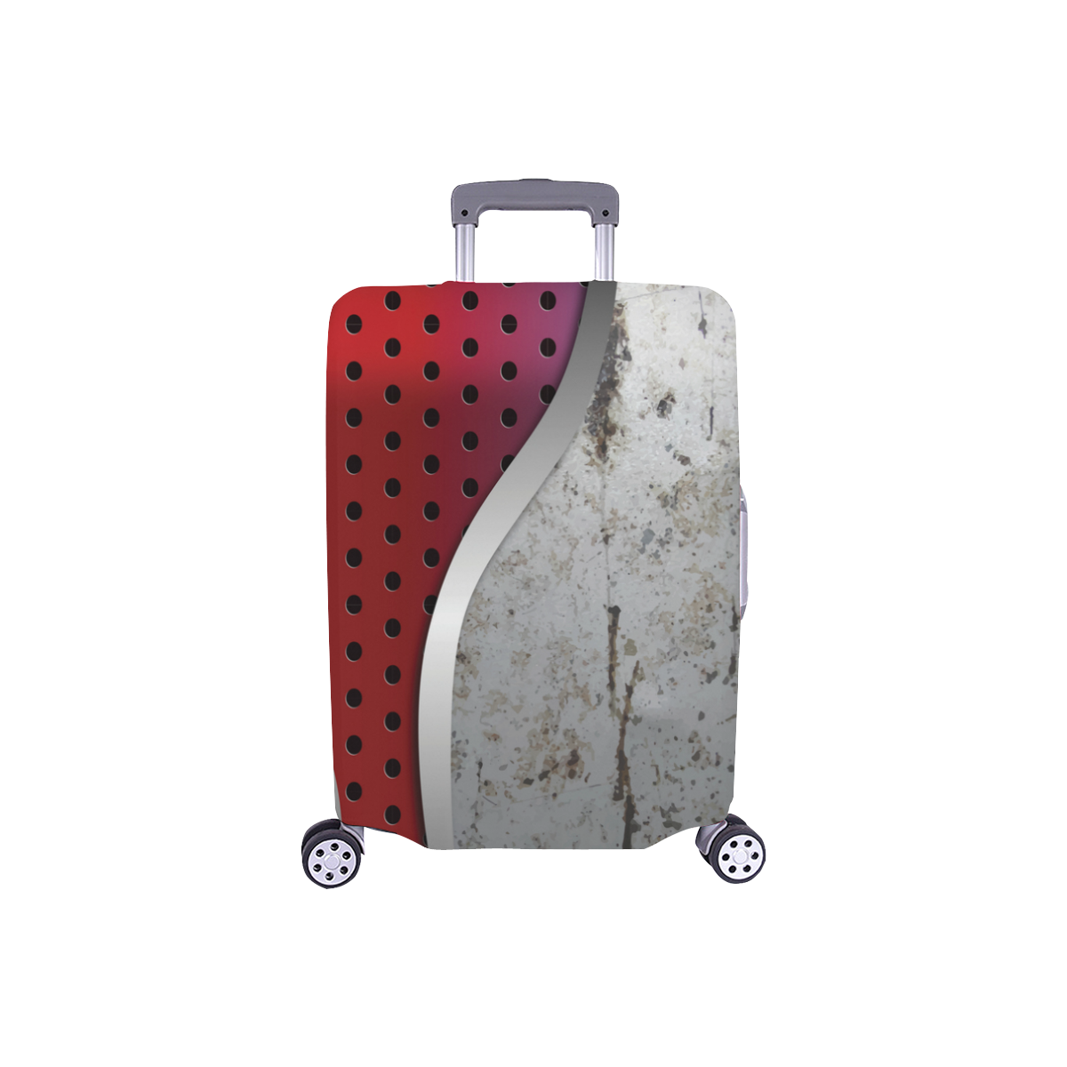 3D metal textured art Luggage Cover/Small 18"-21"