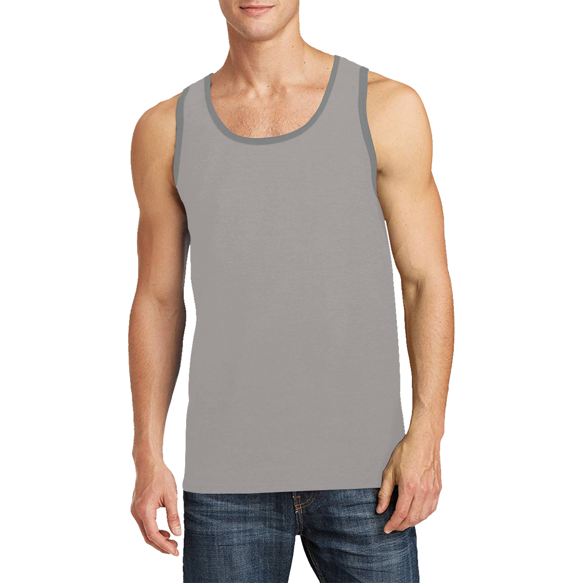 Ash Men's All Over Print Tank Top (Model T57)