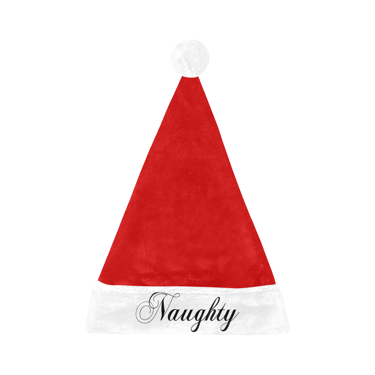 Christmas 'Naughty' (Red and White) Santa Hat