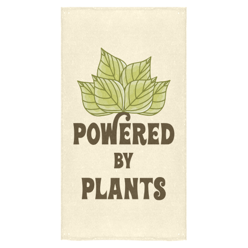 Powered by Plants (vegan) Bath Towel 30"x56"