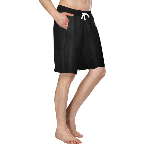 FF Black Shorts Men's All Over Print Casual Shorts (Model L23)