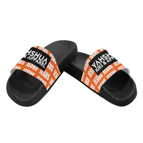 Jesus Slides (Orange) Women's Slide Sandals (Model 057)