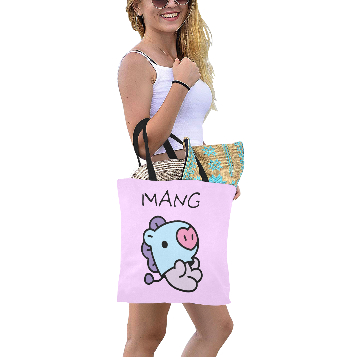 Mang All Over Print Canvas Tote Bag/Small (Model 1697)