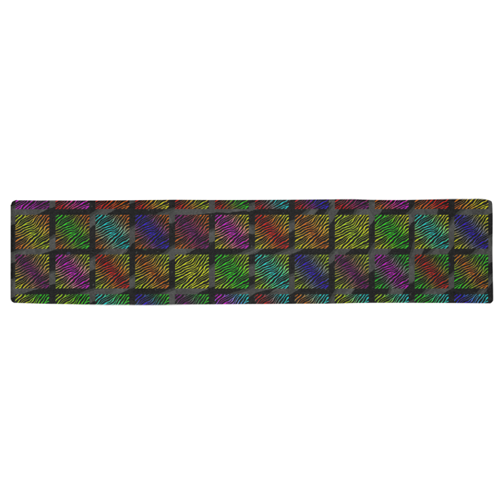 Ripped SpaceTime Stripes Collection Table Runner 16x72 inch