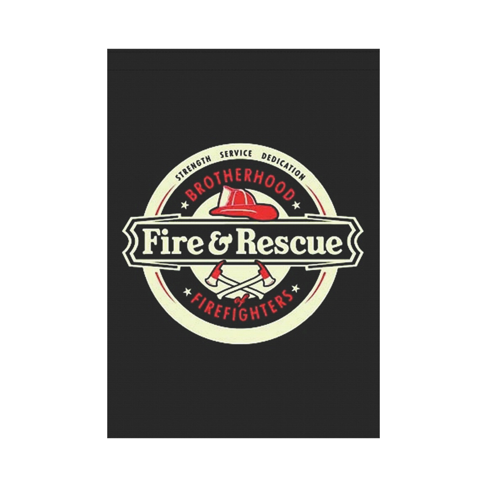 Brotherhood Firefighters Fire And Rescue Garden Flag 28''x40'' （Without Flagpole）