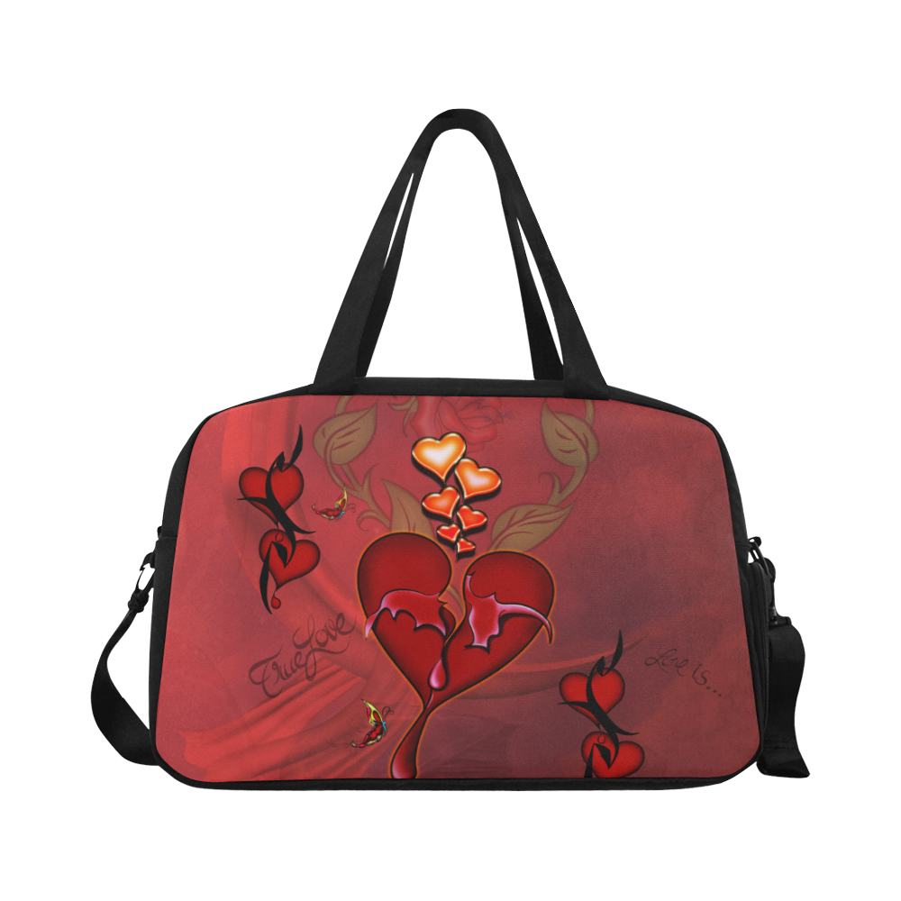 Wonderful hearts Fitness Handbag (Model 1671)