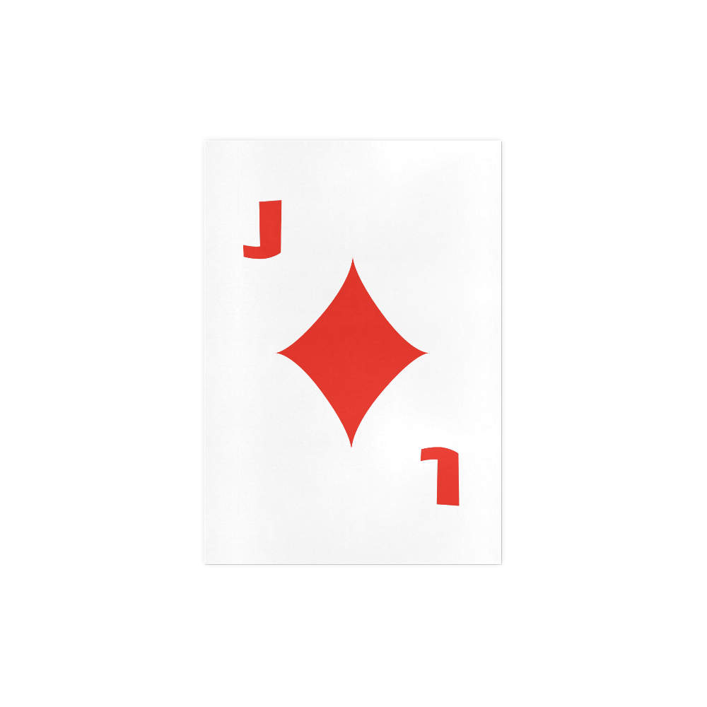 Playing Card Jack of Diamonds Art Print 7‘’x10‘’
