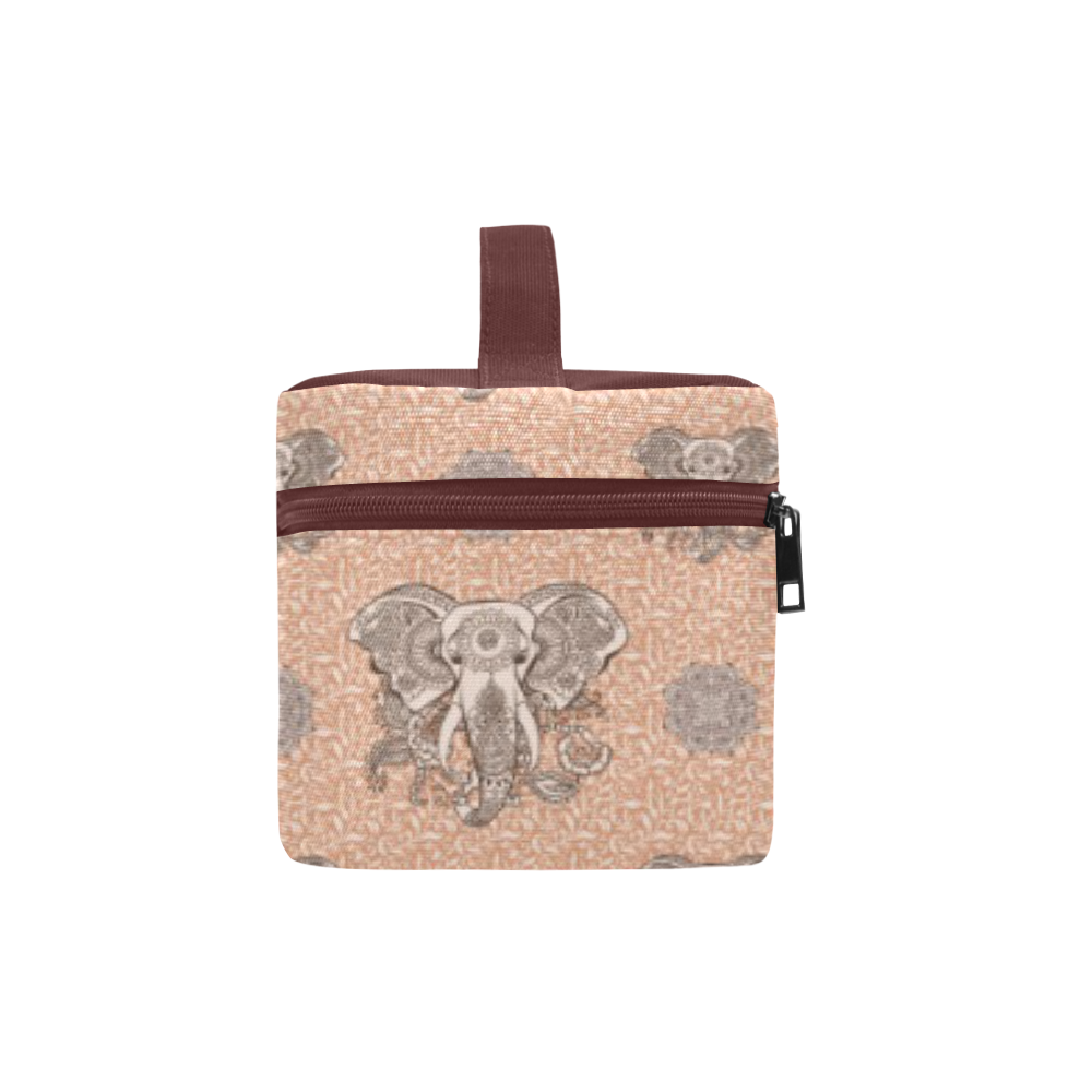Ethnic Elephant Mandala Pattern Lunch Bag/Large (Model 1658)