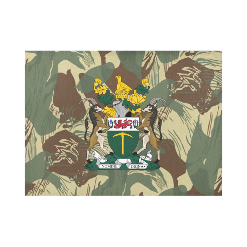 Rhodesian Brushstrokes Camouflage V2 Placemat 14’’ x 19’’ (Set of 6)