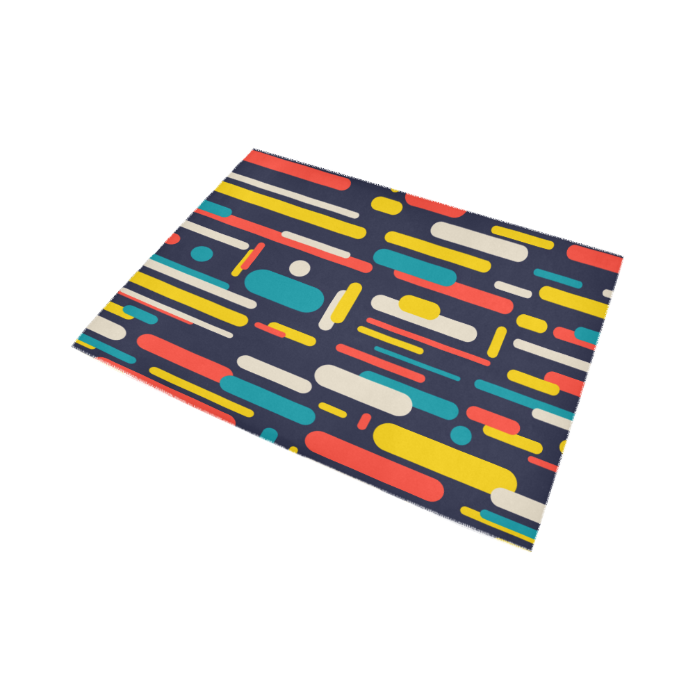 Colorful Rectangles Area Rug7'x5'