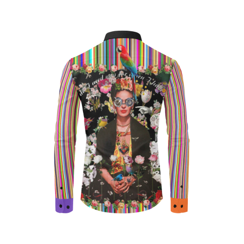 Frida Incognito Men's All Over Print Casual Dress Shirt (Model T61)