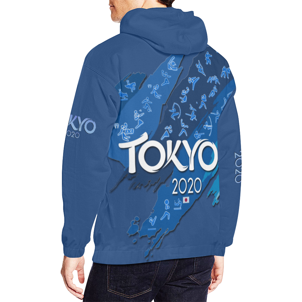 Tokyo hoodie All Over Print Hoodie for Men/Large Size (USA Size) (Model H13)