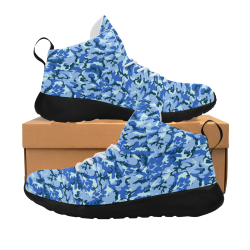 Woodland Blue Camouflage Women's Chukka Training Shoes/Large Size (Model 57502)