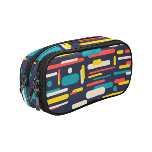 Colorful Rectangles Pencil Pouch/Large (Model 1680)